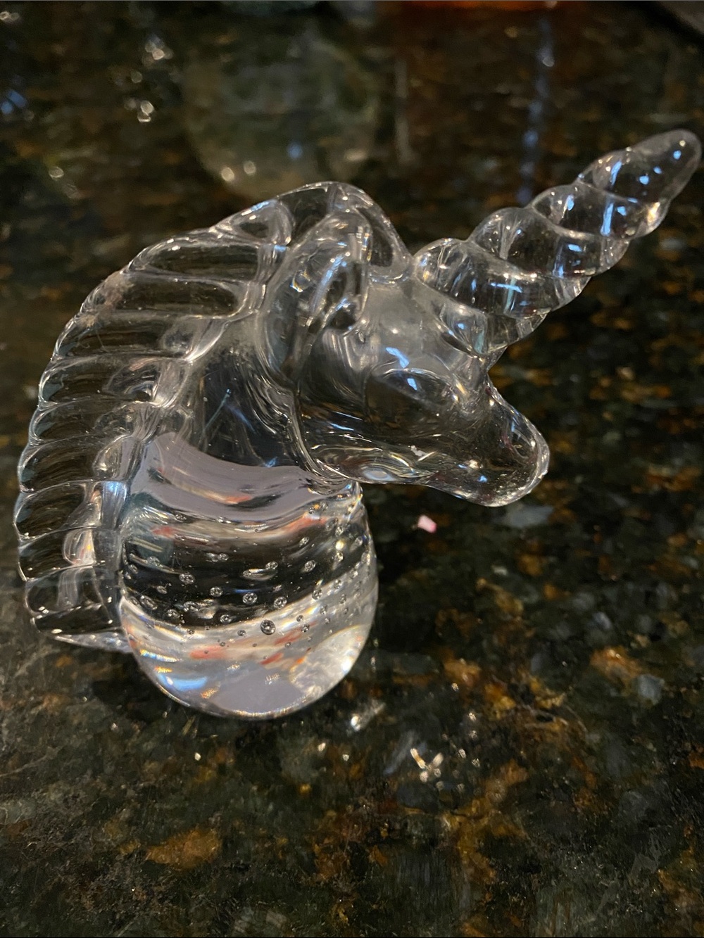 Vintage Art Glass Unicorn